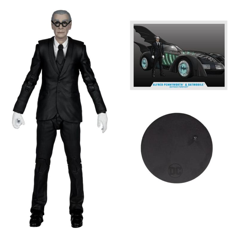 Batman Forever DC Multiverse Action Figure with Vehicle Alfred Pennyworth & Batmobile (Gold Label) 7