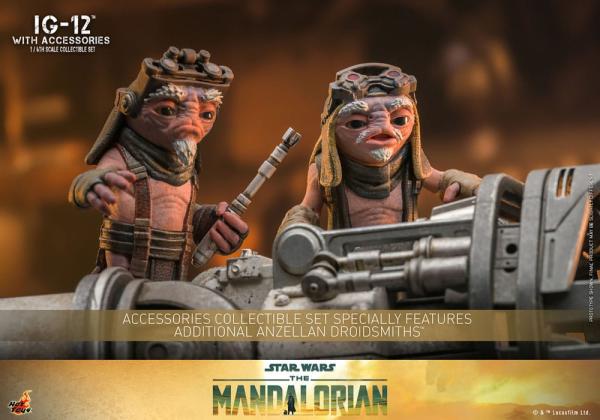 Star Wars The Mandalorian: IG-12 with accessories 1/6 Action Figure - Hot Toys