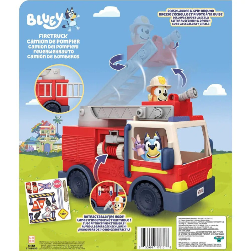 Bluey Mini Figure Playset Bluey Firedruck 6