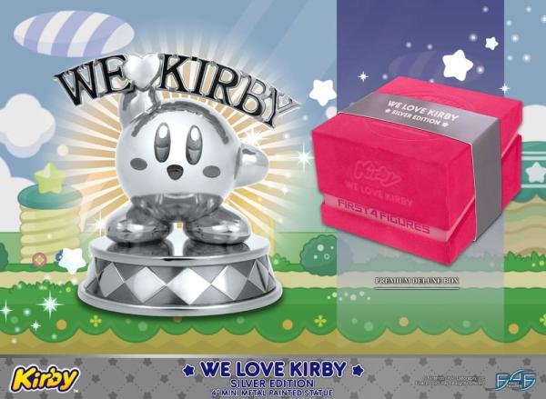 Kirby DieCast Statue We Love Kirby Silver Edition 10 cm 1