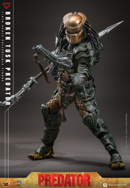 Alien vs. Predator Comic Masterpiece Action Figure 1/6 Broken Tusk Predator 35 cm 5