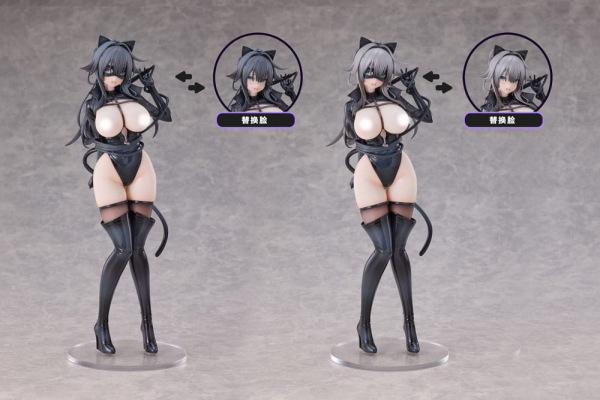 Original Character Tmano PVC Figures 2-Pack 1/6 Cat Woman Happy-chan DX Ver. 27 cm 4