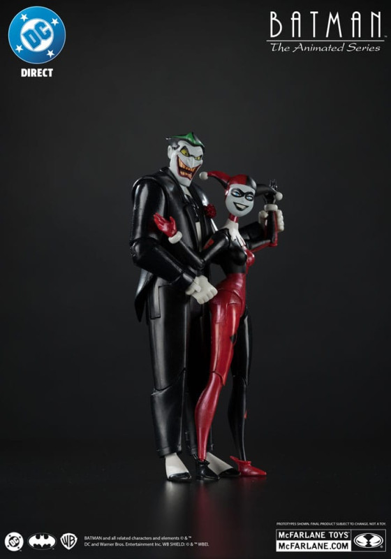 Batman: The Animated Series DC Direct Action Figures Harley Quinn & The Joker (Mad Love) (Gold Label 9