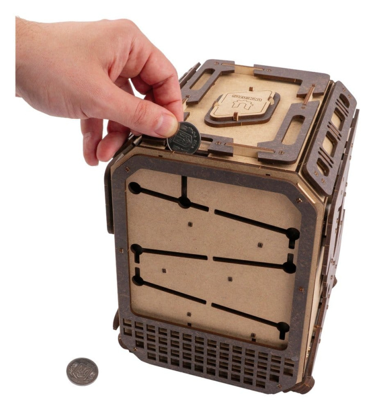 Ugears 3D Wooden Model Kit Safe Too 17 cm 13