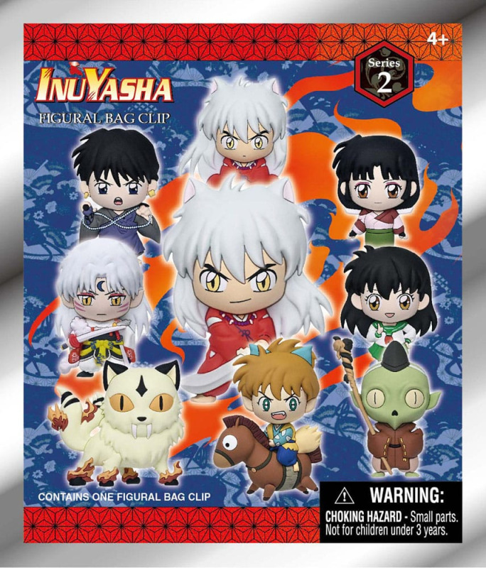 InuYasha 3D Foam Bag Clips Series 2 Display (24) 1