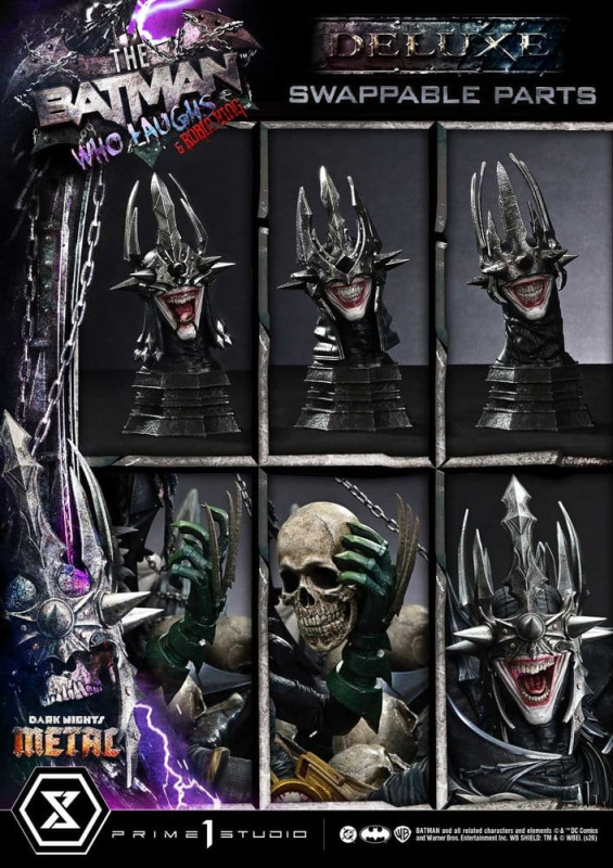 DC Comics Museum Masterline Statue 1/3 Dark Nights: Death Metal The Batman Who Laughs & Robin King D 11