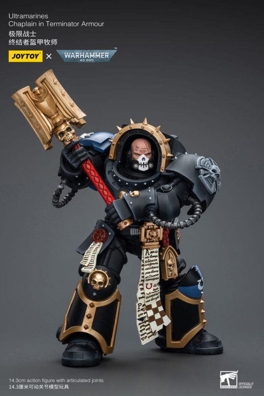 Warhammer 40k Action Figure 1/18 Ultramarines Chaplain in Terminator Armour 12 cm 1