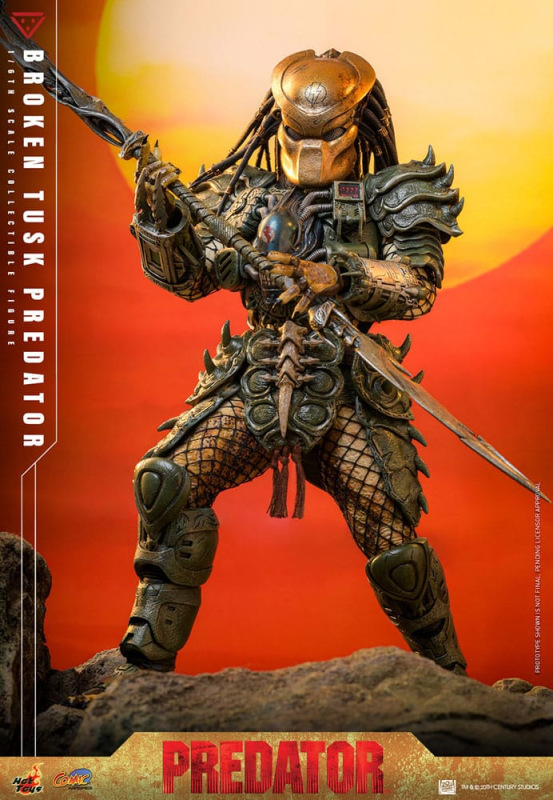 Alien vs. Predator Comic Masterpiece Action Figure 1/6 Broken Tusk Predator 35 cm 2