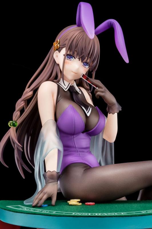 The Demon Sword Master of Excalibur Academy Statue 1/6 Elfine Phillet wearing flower's purple bunny