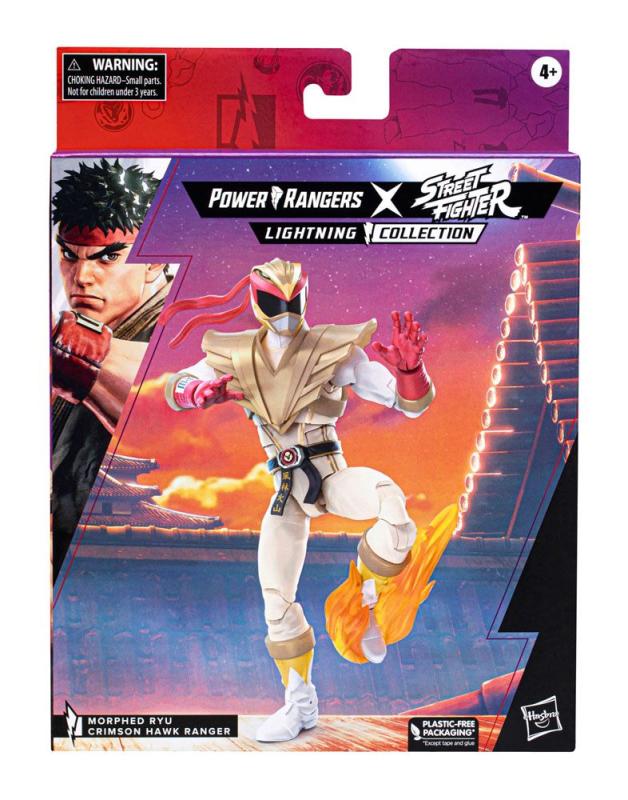 Power Rangers x Street Fighter: Ryu Crimson Hawk Ranger 15 cm Action Figure - Hasbro