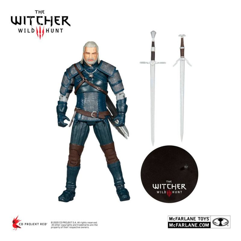 The Witcher Action Figure Geralt of Rivia (Viper Armor: Teal Dye) 18 cm 6