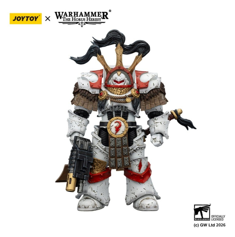 Warhammer 40,000 Action Figure White Scars Legion Praetor in Cataphractii Terminator Armour with Cyb