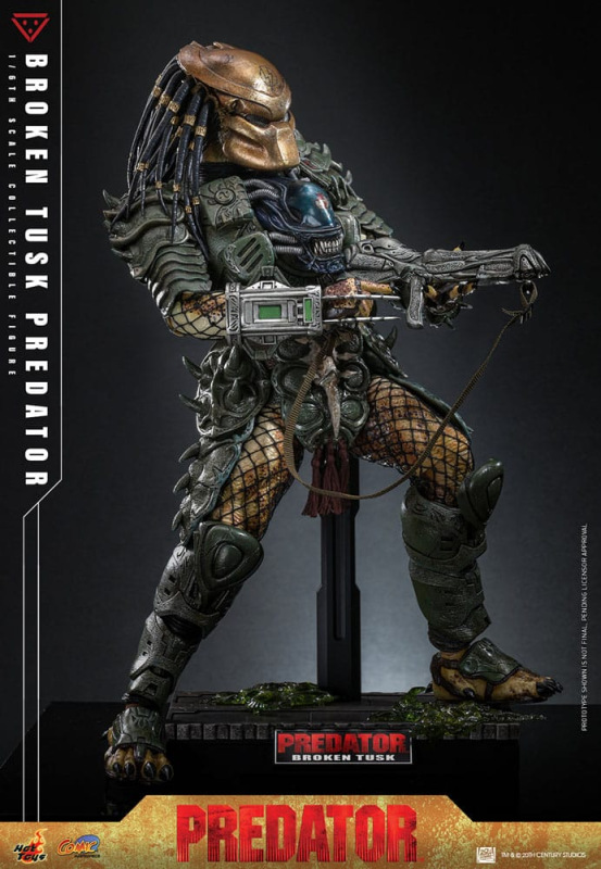 Alien vs. Predator Comic Masterpiece Action Figure 1/6 Broken Tusk Predator 35 cm 7