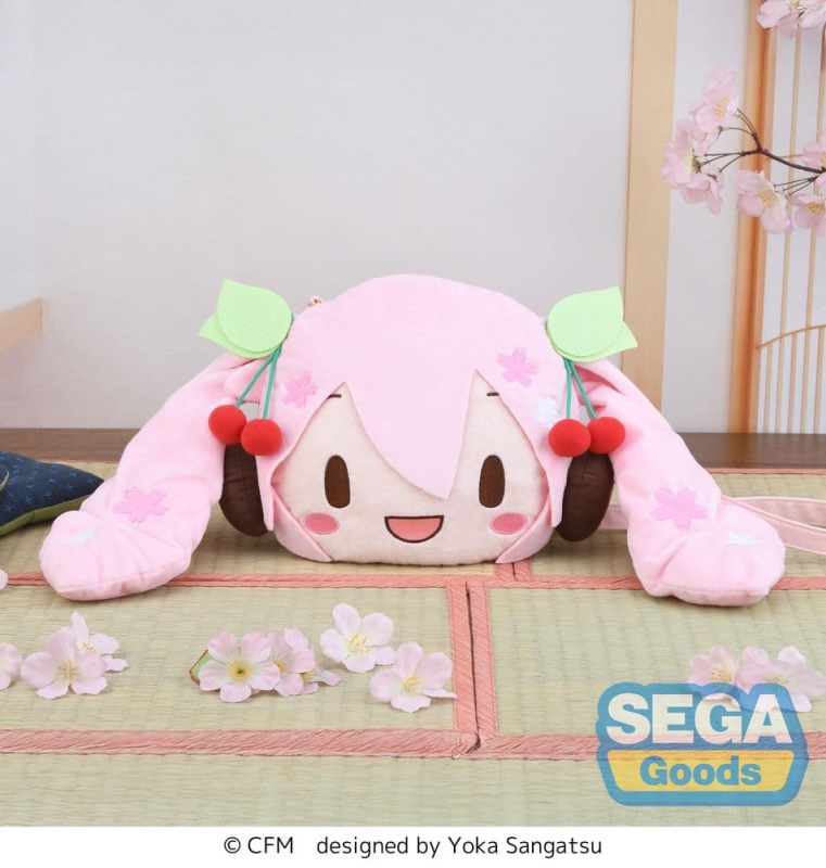 Character Vocal Series 01: Hatsune Miku fuwa petit Shoulder Bag Sakura Miku Face (M) 2