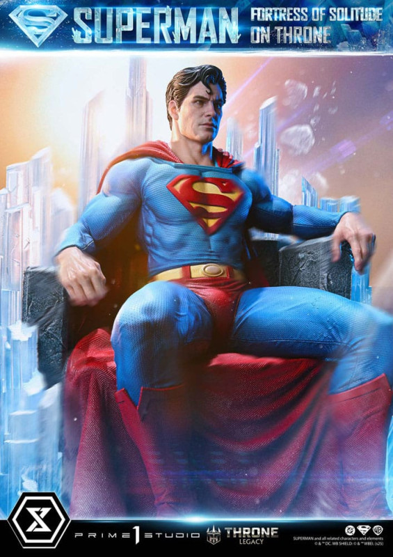 DC Comics Throne Legacy Collection Statue Statue 1/4 Superman Fortress of Solitude on Throne (Design 4