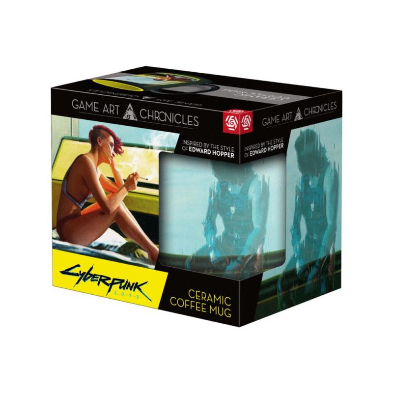 Cyberpunk 2077 Game Art Chronicles Mug Artwork Inspired by Edward Hopper 450 ml 1