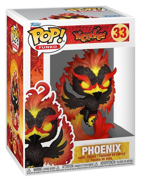 Funko-Legacy POP! Myths Vinyl Figures Phoenix w/Chase 9 cm Assortment (6) 1
