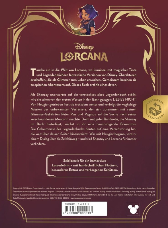 Disney Lorcana TCG Quest of Wonders - Legendenbuch eines Illuminari *German Version* 1