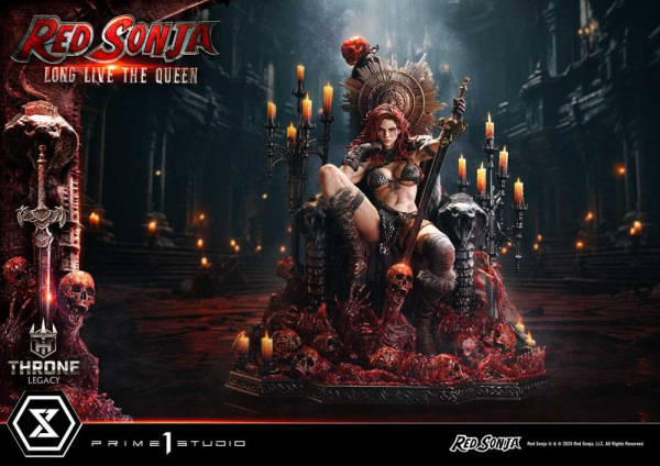 Red Sonja Throne Legacy Collection Statue Statue 1/3 Red Sonja: Long Live the Queen 77 cm 2
