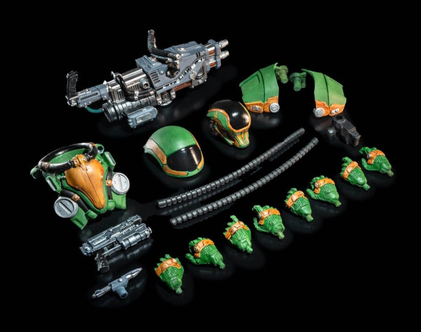 Cosmic Legions Actionfigur T.U.5.C.C. Heavy Gunner 1