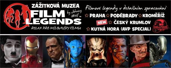 Dárková vstupenka FILM LEGENDS nebo AvP Experience 2 osoby (cena dle pobočky)