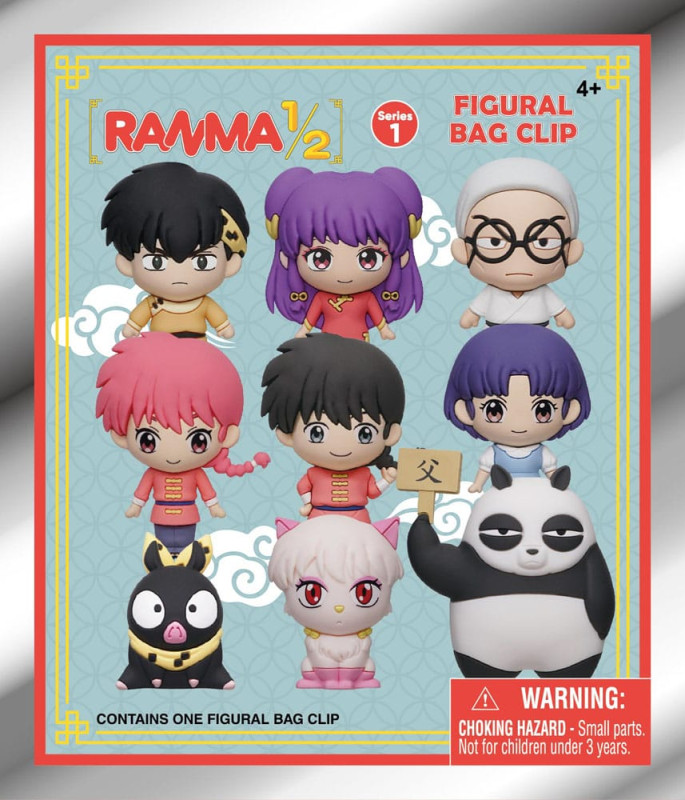 Ranma 1/2 3D PVC Bag Clips Series 1 Display (24) 1