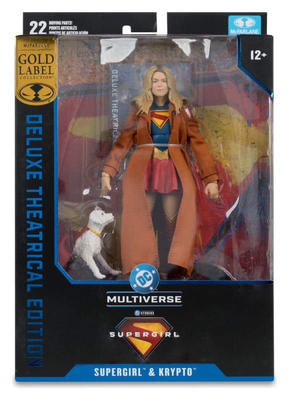 Supergirl (2026) DC Theatrical Deluxe Edition Action Figure Supergirl & Krypto (Gold Label) 17 cm 5
