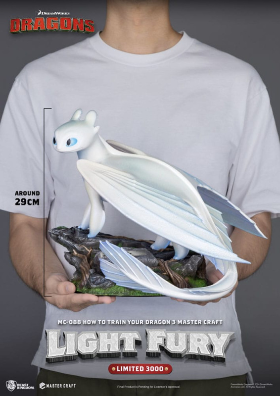 How To Train Your Dragon 3 Master Craft Statue Light Fury 29 cm 1
