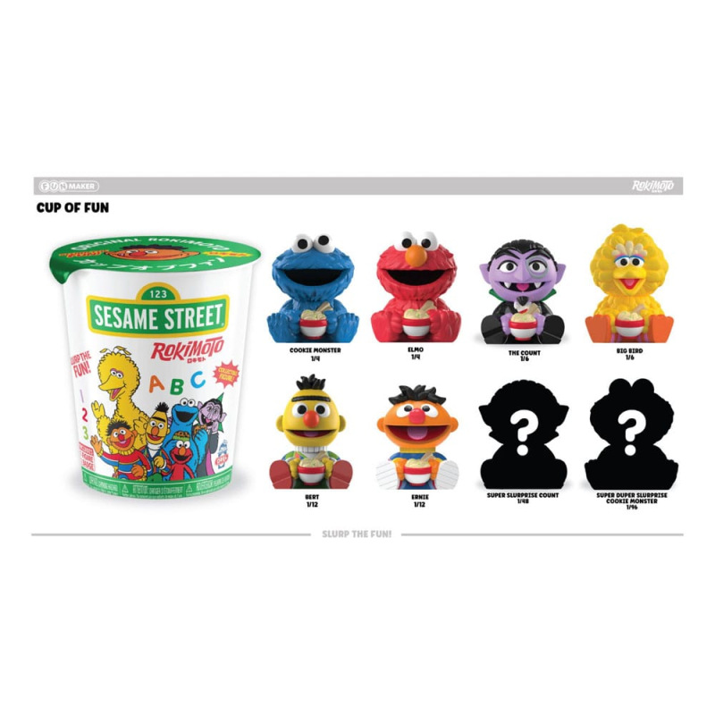 Sesame Street Rokimoto Cup of Fun Blind Box Figures 10 cm Wave 1 Display (12) 8