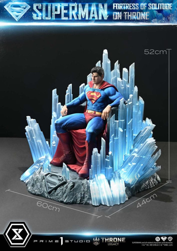 DC Comics Throne Legacy Collection Statue Statue 1/4 Superman Fortress of Solitude on Throne (Design 8