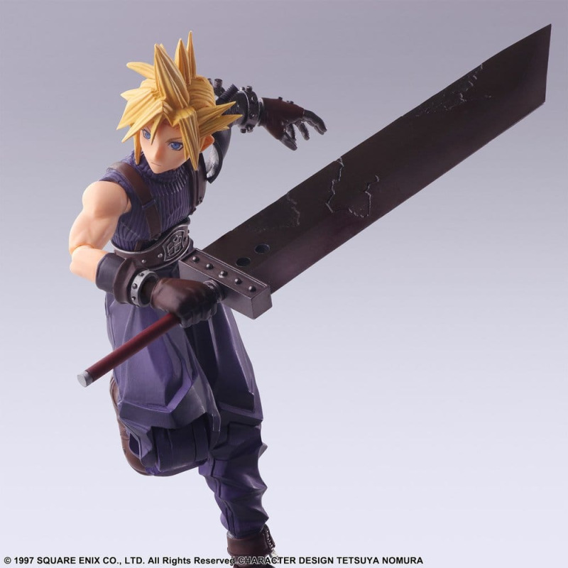 Final Fantasy VII Bring Arts Action Figure Cloud Strife Digital Plus Edition 15 cm 5