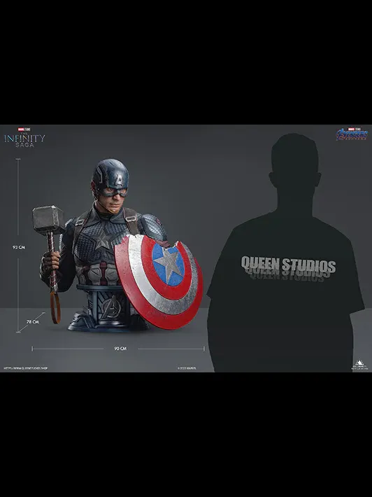 Captain America Life-size Bust - Queen Studios 5