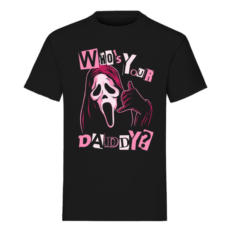 Scream T-Shirt Ghost Face Who's Your Daddy Size S