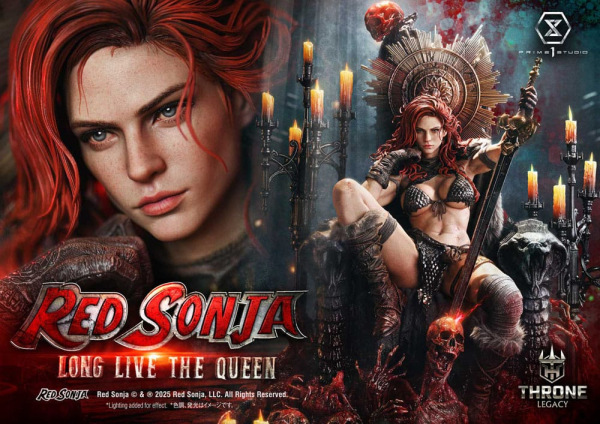 Red Sonja Throne Legacy Collection Statue Statue 1/3 Red Sonja: Long Live the Queen 77 cm 1