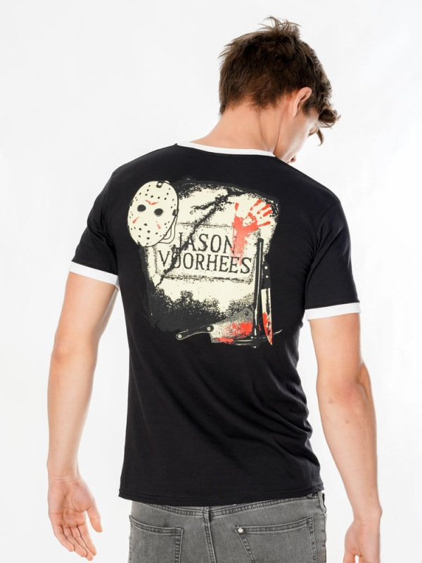 Friday the 13th T-Shirt Life Ring Mask Reverse Size M 9