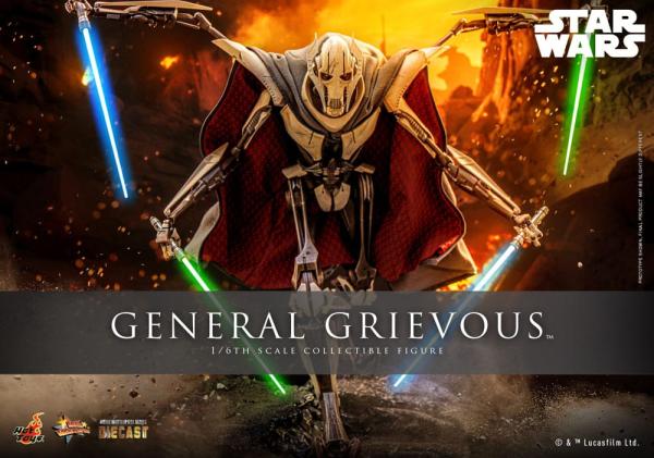 Star Wars Movie Masterpiece Diecast Action Figure 1/6 General Grievous 42 cm