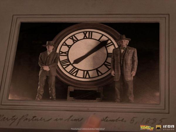 Back to the Future III: Marty and Doc at the Clock 1/10 Deluxe Statue - Iron Studios