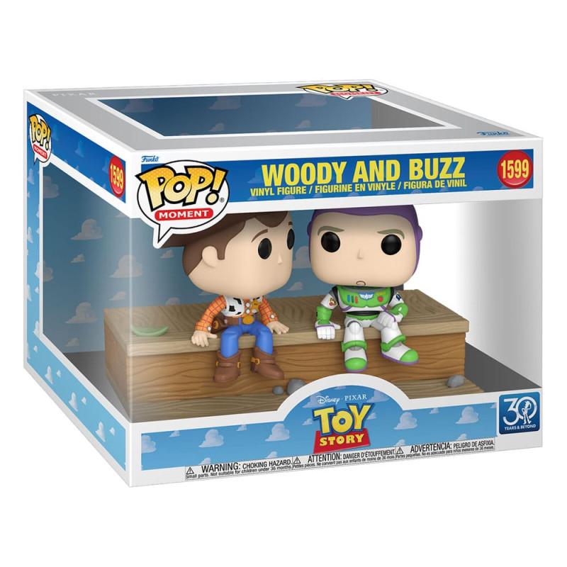 Toy Story POP Moment Vinyl Figures Woody and Buzz (30th Anniversary) 9 cm 1