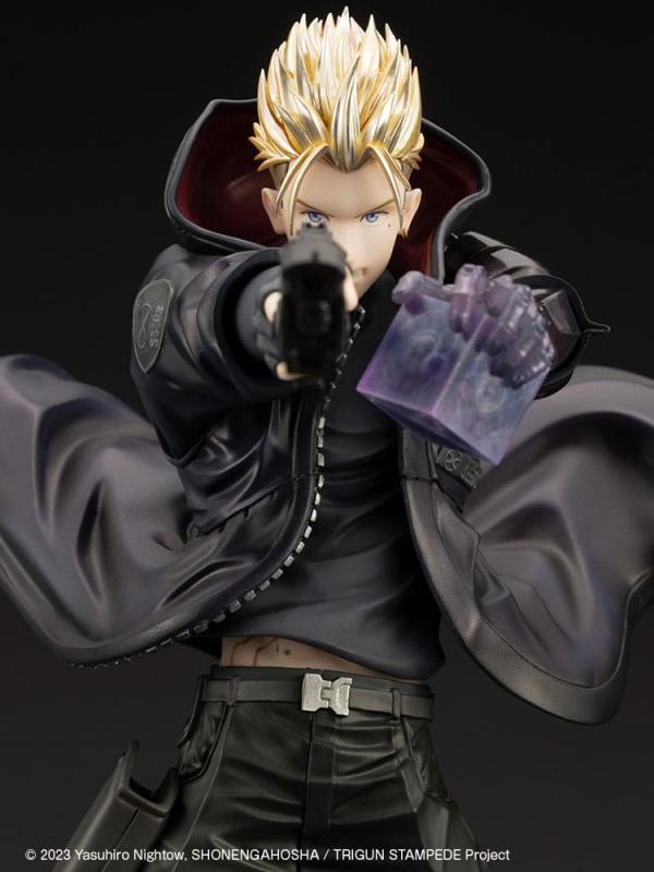 Trigun Stampede ARTFXJ Statue 1/8 Vash the Stampede The Gunman in Black Ver. 22 cm 8