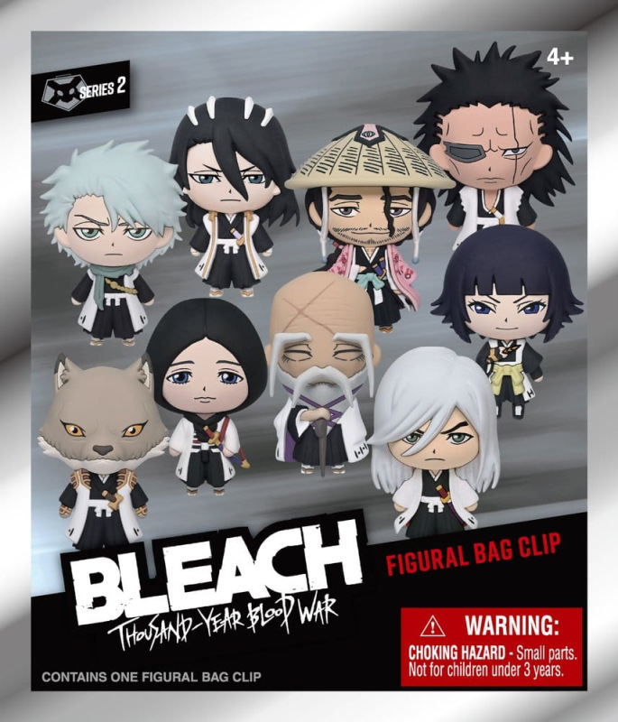Bleach Thousand-Year Blood War 3D PVC Bag Clips Series 2 Display (24) 1