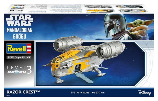 Star Wars The Mandalorian and Grogu Revell Model Kit 1/72 Razor Crest 34 cm 8