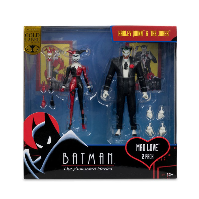 Batman: The Animated Series DC Direct Action Figures Harley Quinn & The Joker (Mad Love) (Gold Label 5