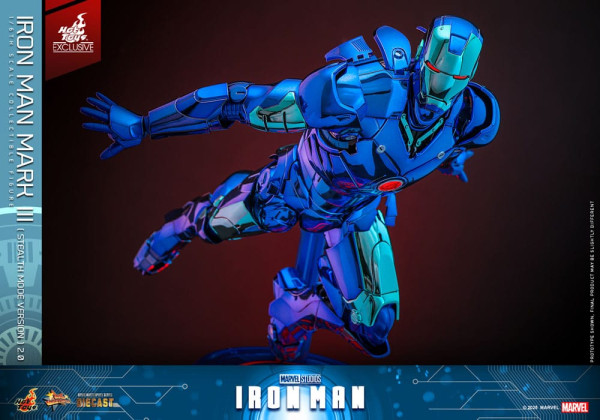 Iron Man Movie Masterpiece Diecast Action Figure 1/6 Iron Man Mark III (Stealth Mode Ver.) 2.0 Hot T 13