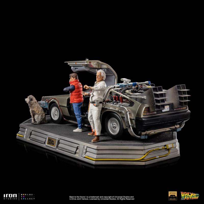 Back to the Future: DeLorean Full Set 1/10 Art Scale Statue - Iron Studios