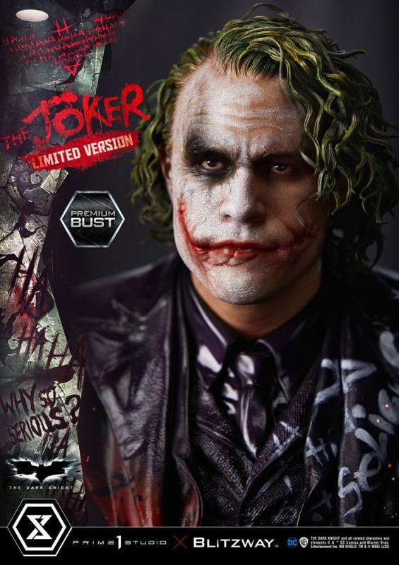 The Dark Knight: The Joker Limited Version 26 cm Premium Bust - Prime 1 Studio