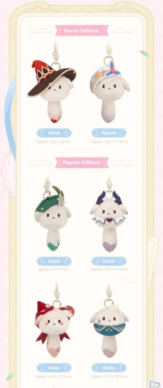 Genshin Impact Plush Figures Tea Party Companion Dodoco Blind Box 17-20 cm Display (9) 1