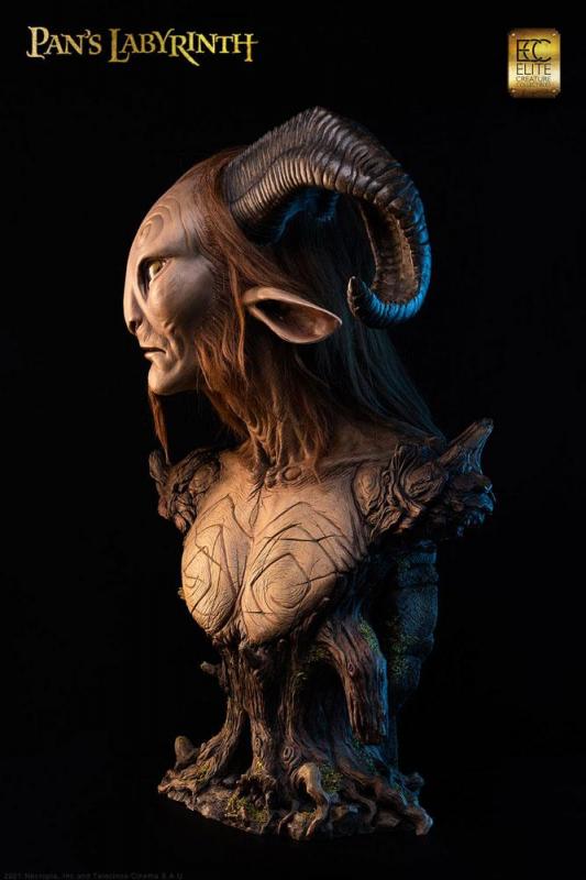 Pans Labyrinth: Faun 73 cm Life-Size Bust - Elite Creature Collectibles