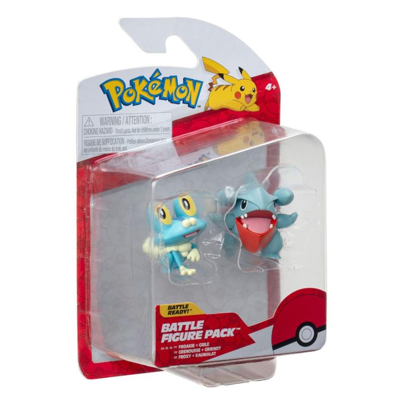 Pokémon Battle Figure First Partner Set Figure 2-Pack Gible, Froakie 5 cm 2