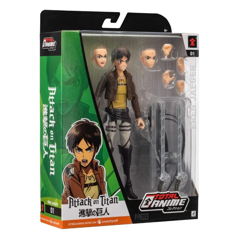 Attack on Titan Total Anime Action Figure Eren Jaeger 17 cm 1