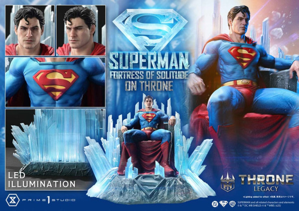 DC Comics Throne Legacy Collection Statue Statue 1/4 Superman Fortress of Solitude on Throne (Design 6